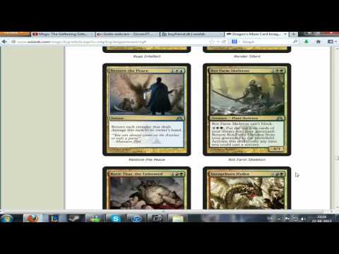Magic The Gathering Dragons Maze Full Set List!