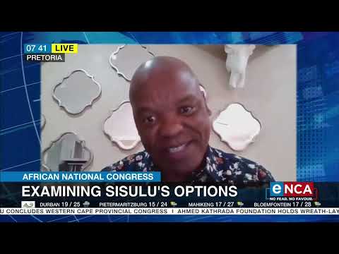 ANC Examining Sisulu’s options