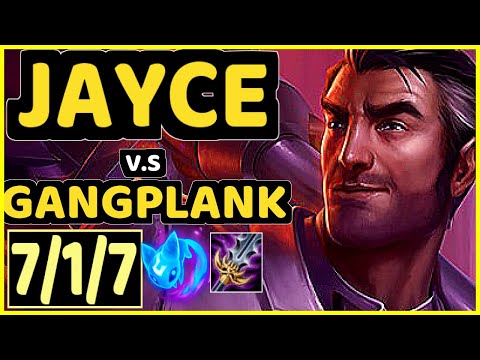 TITAN (JAYCE) vs GANGPLANK - 7/1/7 KDA TOP CHALLENGER GAMEPLAY - BR