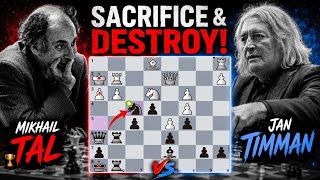 Mikhail Tal's Ruthless Knight Sacrifice Shocked the Chess World!
