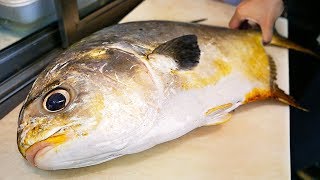 Download lagu Japanese Street Food - GIANT GOLDEN POMFRET Butterfish Sashimi Okinawa Seafood Japan mp3 Download lagu Japanese Street Food - GIANT GOLDEN POMFRET Butterfish Sashimi Okinawa Seafood Japan mp3