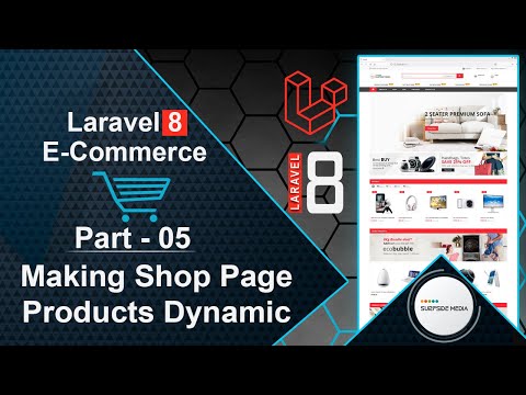 Laravel 8 E Commerce Making Shop Page Products Dynamic