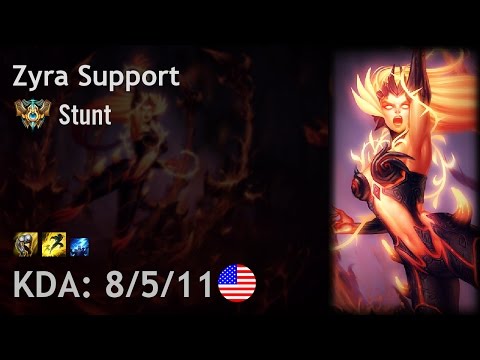 Zyra Support vs Miss Fortune - Stunt - NA Challenger Patch 7.10