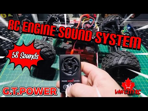 GT Power Simulated RC Engine Sound System With 58 Preloaded Sounds