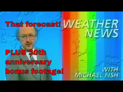 Michael Fish hurricane video 1987 / NEW Michael fish hurricane video update!