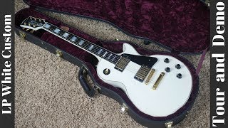 Video thumbnail for 2007 Gibson Les Paul Custom White Demo by The Trogly's Guitar Show