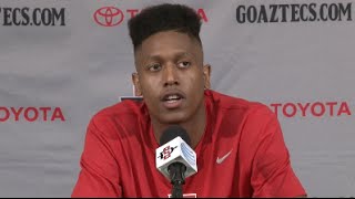 SDSU MEN'S HOOPS: WINSTON SHEPARD & MALIK POPE - WYOMING PREVIEW - 2/22/16