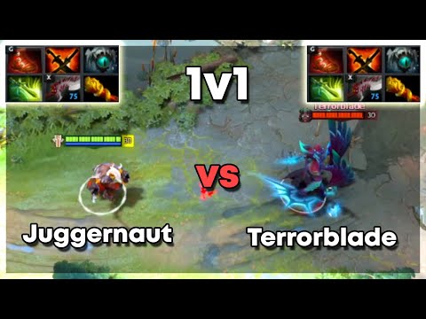 Juggernaut vs Terrorblade with Full items | Level 30 Dota 2 1v1 | Who Will Win?