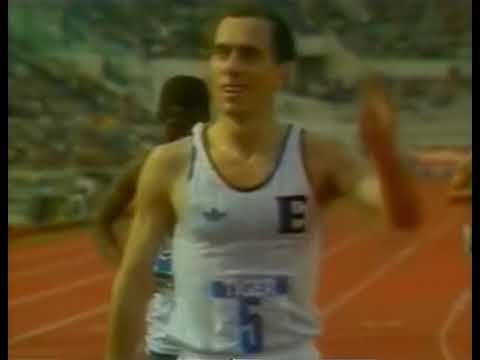 Steve  Ovett  wins  1500m  at  the Final  Cup  Rome  1981.