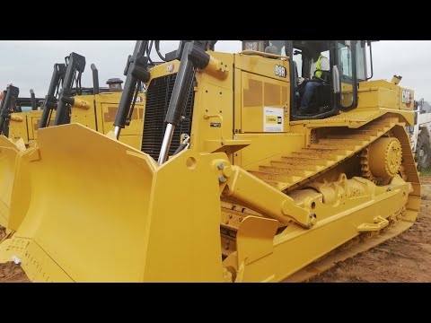 Brand new Caterpillar Bulldozer D8R interior.