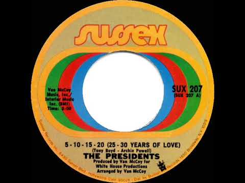 1970 HITS ARCHIVE: 5-10-15-20 (25-30 Years Of Love) - The Presidents (mono 45)