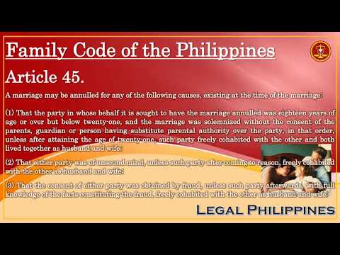 Family Code of the Philippines, Article 45 | John