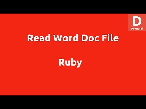 Ruby Read Word Doc