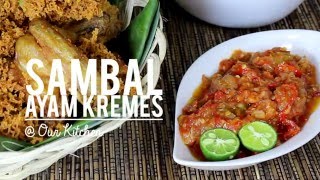 Sambal Ayam Kremes - Chili for Fried Chicken with Crunchy Flakes