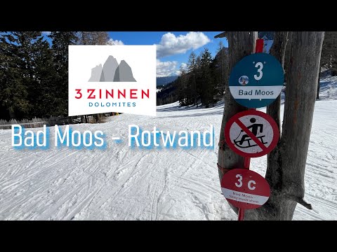 Pista Bad Moos - Rotwand: la discesa più lunga della Croda Rossa #3zinnendolomites #pistasci #skiing