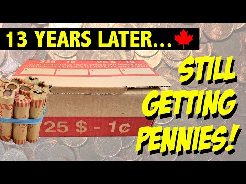 This is NOT the end of the Penny for Collectors or Coin Roll Hunters! Canadian Penny Hunt!!