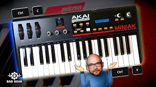 Video thumbnail for Bad Gear - Akai Miniak - The Copy/Paste Synth by AudioPilz