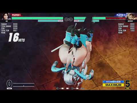 THE KING OF FIGHTERS XV 30 hit Mai combo on a PS5 Directional Pad