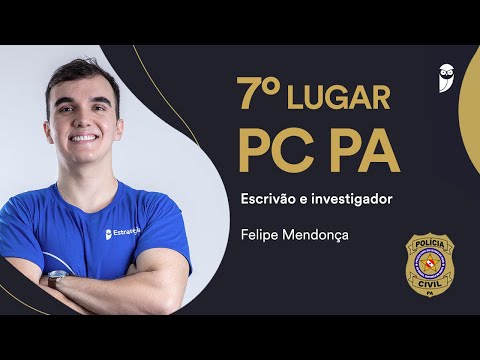 Conheça a estratégia de Felipe para as duas aprovações na PCPA
