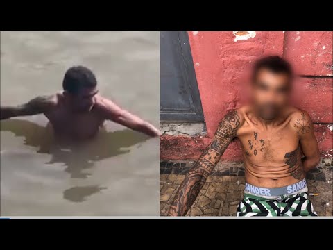 Polícia captura o verdadeiro fugitivo do pedalinho