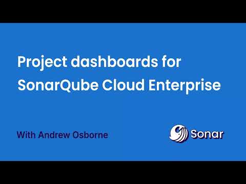 How to build custom project dashboards in SonarQube Cloud Enterprise