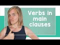 German Sentence Structure Part 1 Verbs In Main Clauses A1 A2 With Jenny