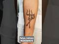Trishul With Hanuman Gadha Tattoo Tattooshop Dilsukhnagar Beststudio Tattoostudionearme Ink 1m