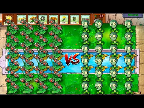 Threepeater ZomPlants VS Repeater ZomPlants - Plants vs Zombies Mod ZomPlants vs Zombotany