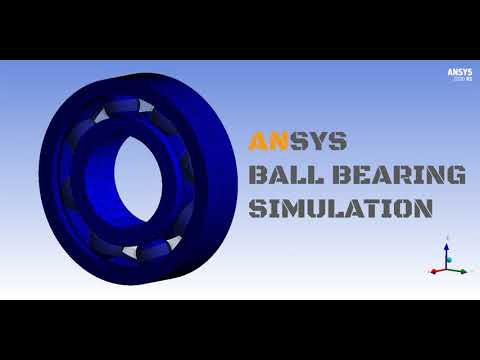 ANSYS  Ball Bearing stress Simulation (FEM)