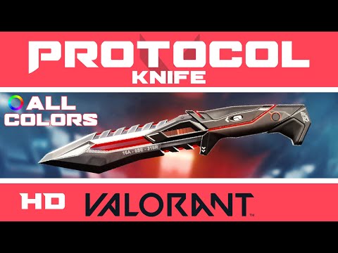 Protocol Dagger VALORANT KNIFE SKIN (ALL COLORS) | New Skins Showcase