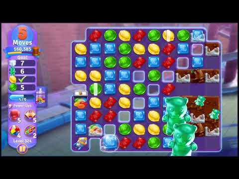 Wonka's World of Candy Level 324 - NO BOOSTERS + FULL STORY 🍫 | SKILLGAMING ✔️