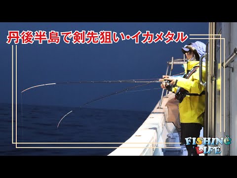 ケンサキイカをオモリグで狙う・丹後半島で大剣炸裂！