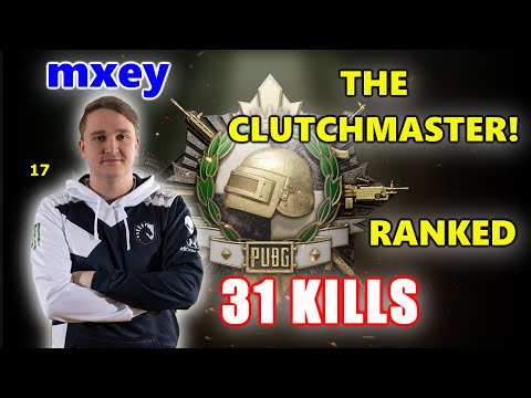 PUBG RANKED - Team Liquid mxey, Faze FuzzFace & Pag3 - 31 KILLS - THE CLUTCHMASTER! - GROZA