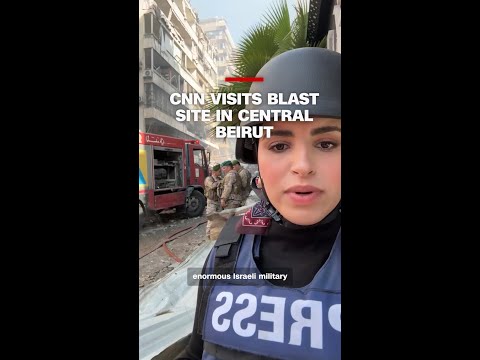 CNN visits blast site in central Beirut