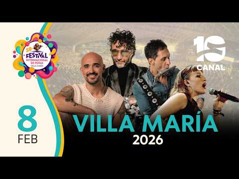 VILLA MARÍA 2026 | DOMINGO 8: Fito Páez, Abel Pintos, Emma Roach, Fabricio Rodríguez