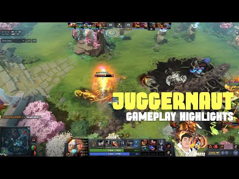Dota 2 Juggernaut Megacreeps comeback Gameplay Highlights 120222 - Kiruuu