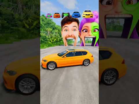 Big & Small Cars vs Mr Beast X Rumi X Ishowspeed #beamng #kpop