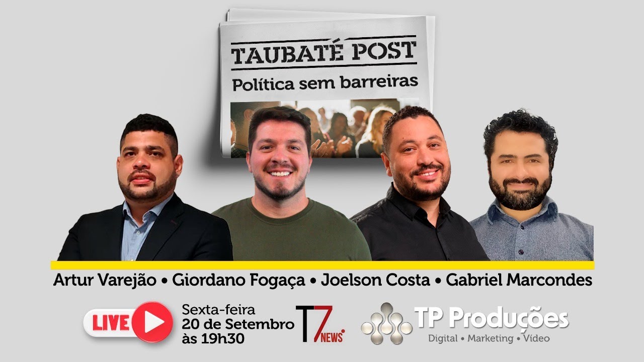 📢Taubaté Post - Taubaté Post - T01E18: Giordano Fogaça (PSB) e Joelson Costa (Solidariedade)
