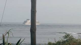 Seabourn Sojourn departing Lisbon