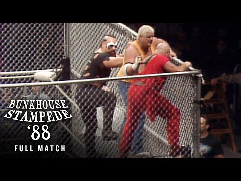 FULL MATCH: Steel Cage Bunkhouse Stampede Match: Bunkhouse Stampede 1988