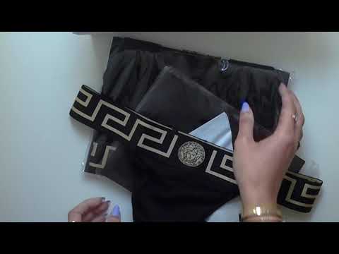 #Versace #Underwear #Unboxing black greca border
