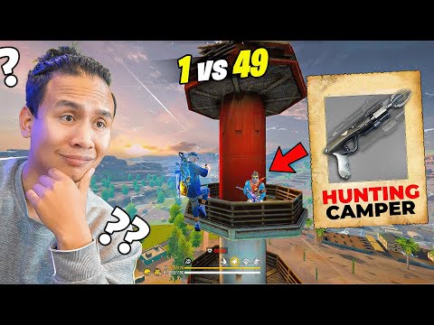 How to Kill Campers in Kalahari Map 😎 Get Grappling Hook & Fly 😁 Tonde 1 Vs 49 in Free Fire