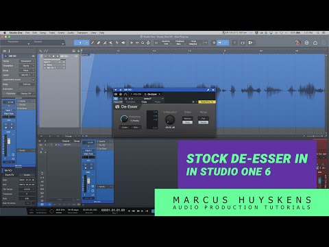 Arbeiten mit dem Stock De-Esser in PreSonus Studio One 6
