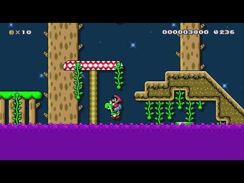 SMC 7-2: Haunted Bog by Ninja! - Super Mario Maker 2 - No Commentary 1by