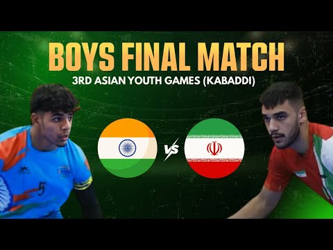 India vs Iran FINAL Kabaddi Match | Youth Asian Games 2025 Bahrain | ADT Sports