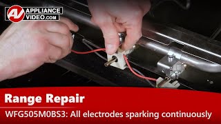 Whirlpool Stove Repair - Electrodes Not Sparking - Switch Harness