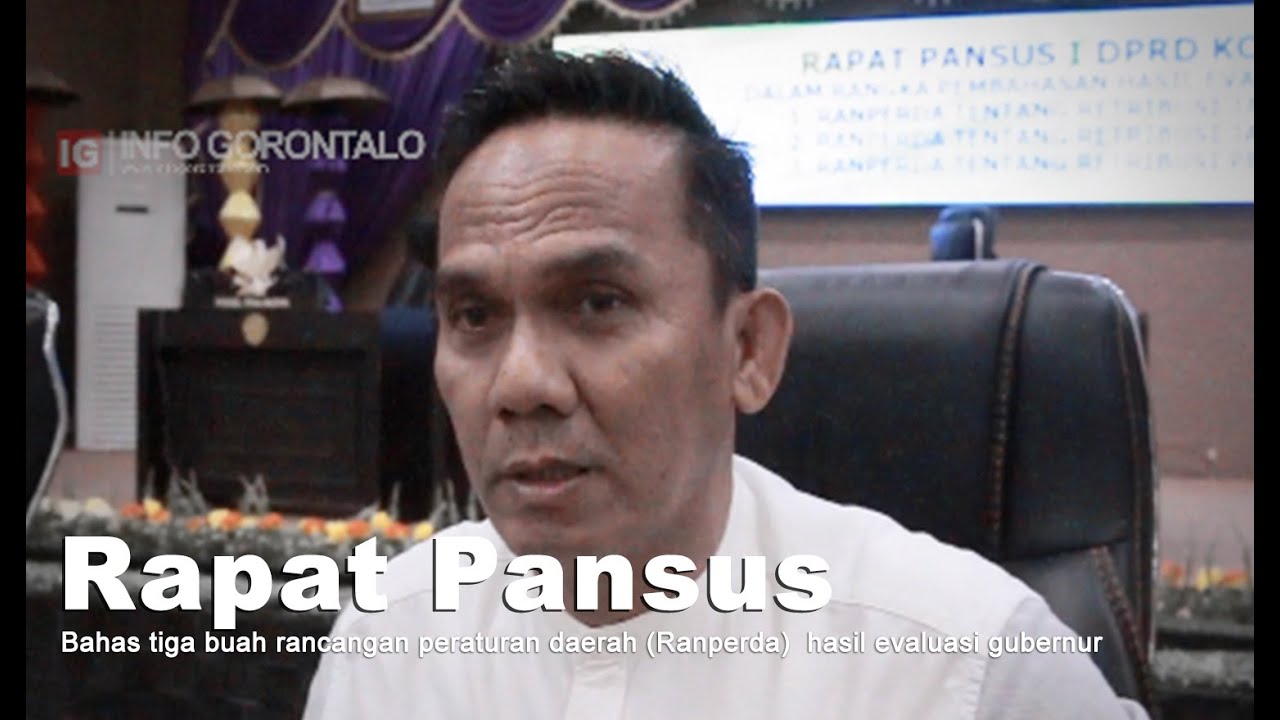Pansus 1 DPRD Kota Gorontalo Bakal Konsultasi Kembali Hasil Evaluasi Ranperda Retribusi