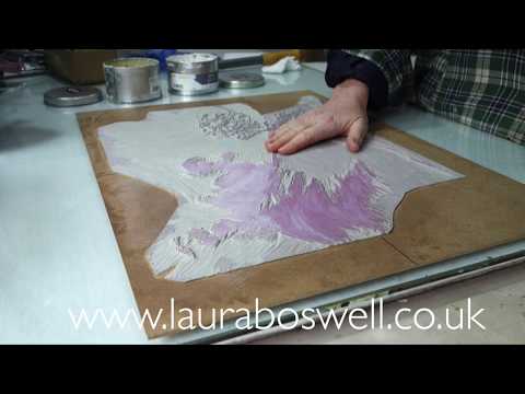 Reduction Lino with Laura Ep 24  Mixing ink with extender for Linocut Reduction Printing