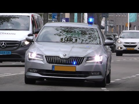 Onopvallende Skoda Superb rijvaardigheidstraining OBT politie Limburg met spoed door Roermond