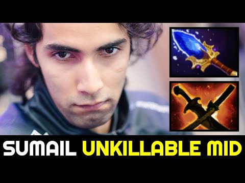SUMAIL Unkillable MID Slark with Fast Aghanim's Scepter Build 7.32d Dota 2